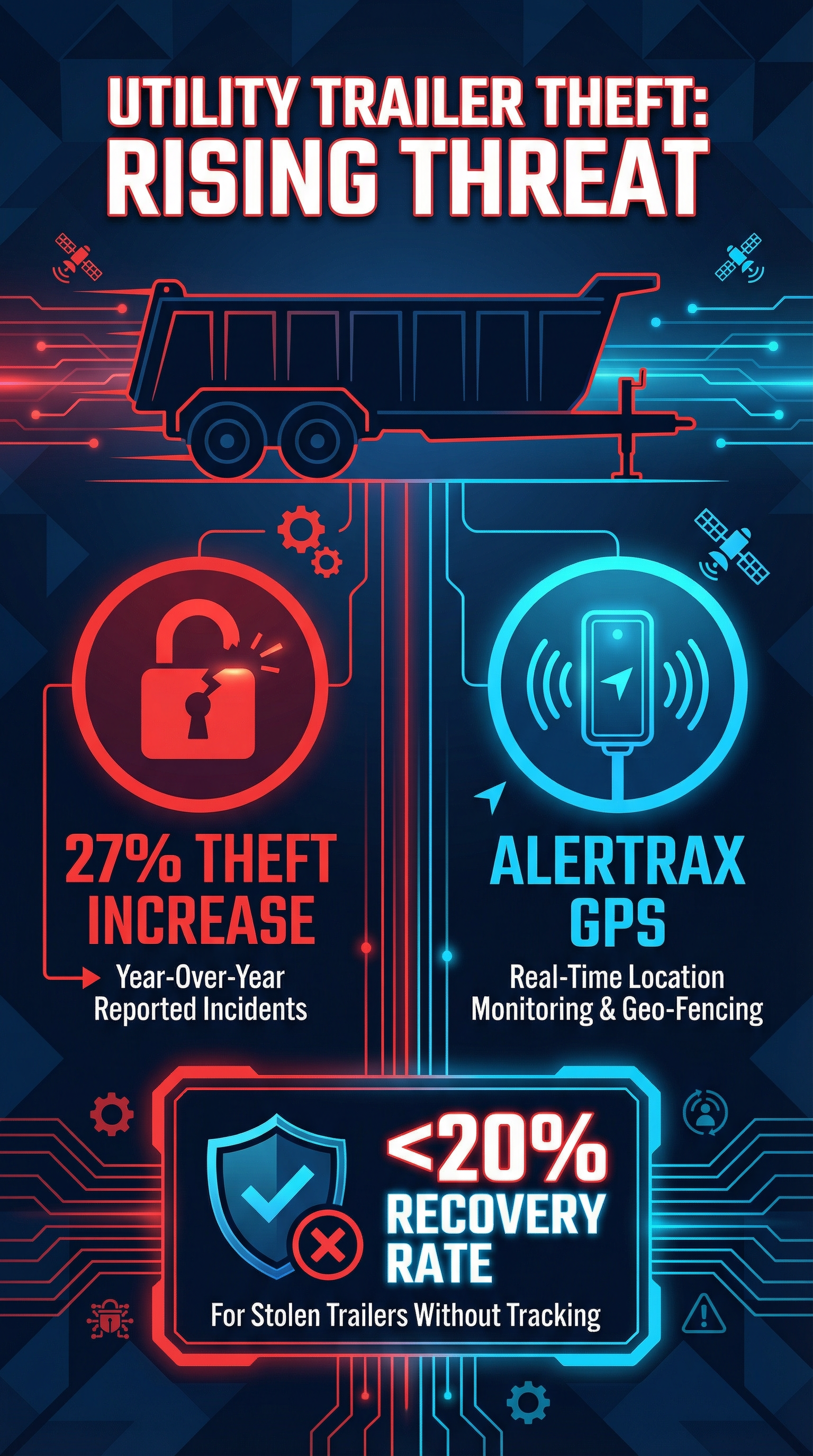 Utility Trailer Theft Statistics Infographic